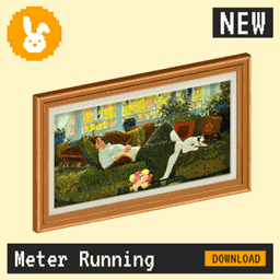 Raster Rabbit: Daily Drop - Meter Running | POINT OF DEPARTURE Genre Collection (3 New Paintings) project image
