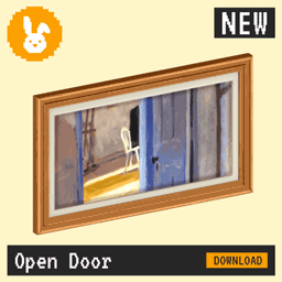 Raster Rabbit: Daily Drop - Open Door | POINT OF DEPARTURE Still Life Collection (3 New Paintings) project image