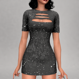 Layla - Short-sleeved mini dress (stardust set) project image