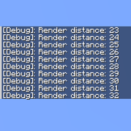Render Distance Shortcut