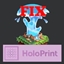 Donut geyser holoprint fixer logo