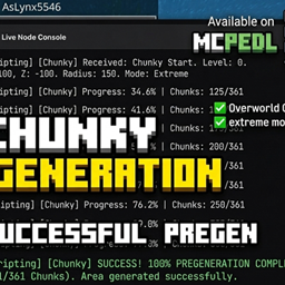 Chunky Pregenerator - World Chunk Pregenerator for BDS & Realms (1.26+) project image