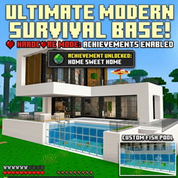 Modern Starter House - Hardcore Survival World [Achievements Enabled] logo