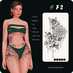 Flower Side Tattoo