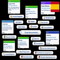 group announcements By simkatu Spanish Translation logo