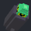 A funky rocket launcher logo