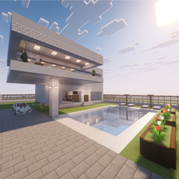 Modern House 1 (Dice Styled House) logo