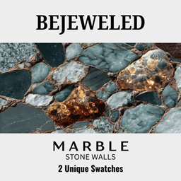 Bejeweled Marble Stone Walls logo