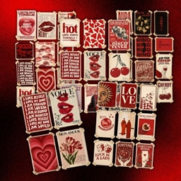 Red Cherry Kisses – Vintage Romance Poster Collection logo