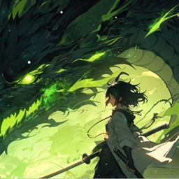 Animated Menu: Fantasy Anime Girl Emerald Leviathan project image