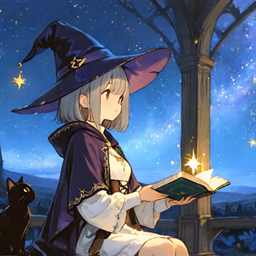 Animated Menu: Little Witch And Black Cat project image