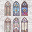 Stained Glass Window Sticker 6 Pack logo