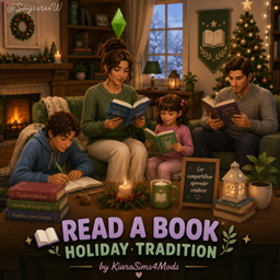 Read a Book HolidayTradition by KiaraSims4Mods - Tradução PTBR logo