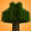 Blocky Leaves logo