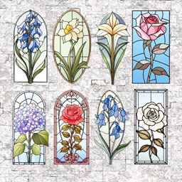 Stained Glass Window Sticker 8 Pack No.2 project image