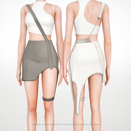 Hyein Seo Garter skirt logo