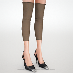 Long leg warmers logo