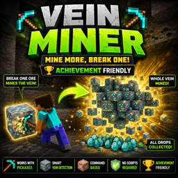 Vein Miner: Achievement-Friendly Ore Miner project image