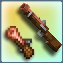Good-Looking 3D + 2D Muskets logo