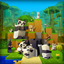 Cats & Pandas Background logo