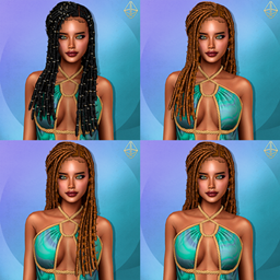 Aurum - Kehlani long locs 4 styles pack project image