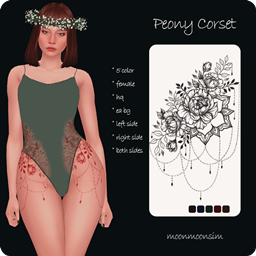 Peony Corset Tattoo project image