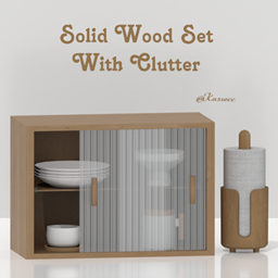 Kaziecc ~ Solid Wood Shelf - Kitchen Clutter Set | 6 Pieces logo