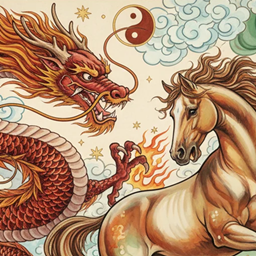 The Horse and Her Dragon logo