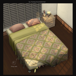 busy bed by honeymoonsimmer 𓍢ִ໋🪷*:･ logo