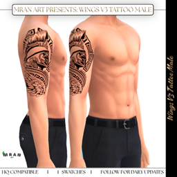 Wings V3 Tattoo Male logo