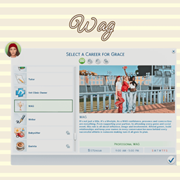 babybeesims WAG | Career / translation spanish by Monisims logo