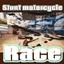 Stunt motorcycle race logo