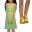 CARLA - kids dress & sandals set logo