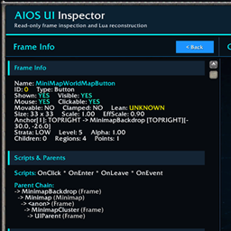 AIOS Frames Inspector logo