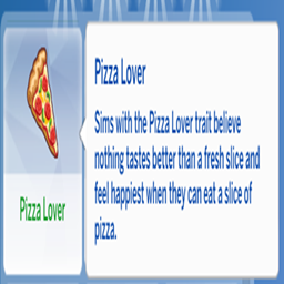 kiarasims Pizza Lover Trait / translation spanish by Monisims project image
