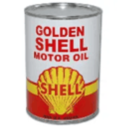 Can of shell motor oil logo