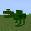 A dinosaur mob for an oldest version logo