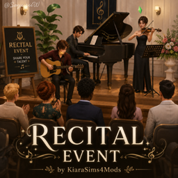 Recital Event by KiaraSims4Mods - Tradução PTBR project image