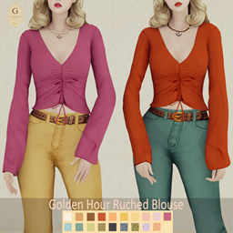 Golden Hour Ruched Blouse project image
