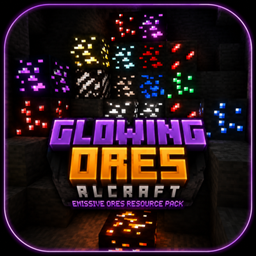 Glowing ores for RlCraft logo