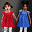 Toddler - Dainty polka dot dress with flutter sleeves logo
