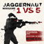 Juggernaut. 1 vs 5 minigame logo