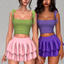 Layla - Tie-Shoulder  Top  & Tiered Ruffle Skirt (sweet sorbet set) logo
