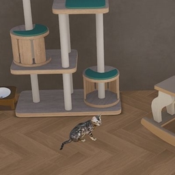 Decorative Bengal Kitten-Silver logo