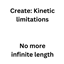Create: kinetics limitations logo