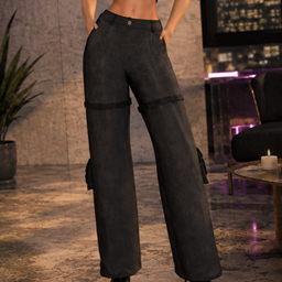 Cargo Strap Wide-Leg Pants logo