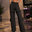 Cargo Strap Wide-Leg Pants logo