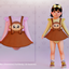 Overalls Feminine 100HMonkey paçoca - Toddler logo