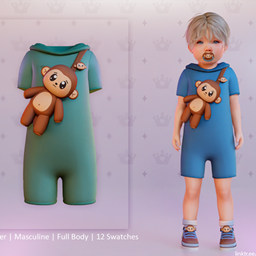 Overalls 02 100HMonkey - Toddler logo