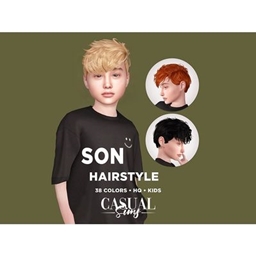 Casual Sims - Son Hairstyle Children logo
